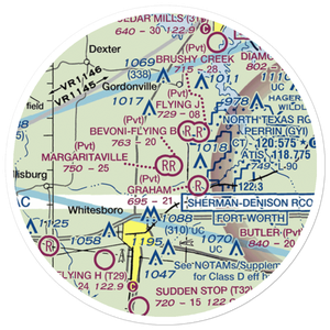 Margaritaville Airport (68XS) VFR Sectional Sticker (20 mile)