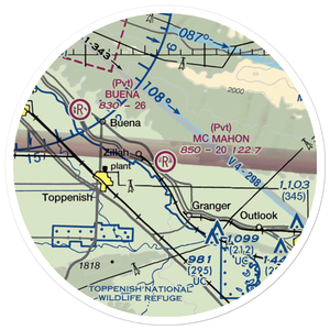 Mc Mahon Field (68WA) VFR Sectional Sticker (20 mile)