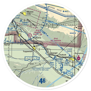 Mc Mahon Field (68WA) VFR Sectional Sticker (30 mile)