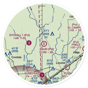 Norris Raun Ranch Airport (68TE) VFR Sectional Sticker (20 mile)