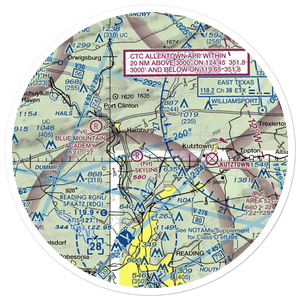 Don's Place Airpark (68PA) VFR Sectional Sticker (30 mile)