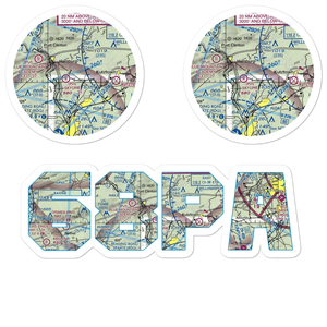 Don's Place Airpark (68PA) VFR Sectional Sticker Pack