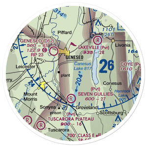 Merrimac Farms Airport (68NY) VFR Sectional Sticker (20 mile)