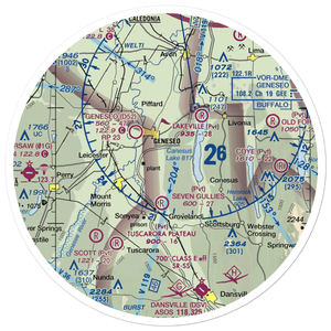 Merrimac Farms Airport (68NY) VFR Sectional Sticker (30 mile)