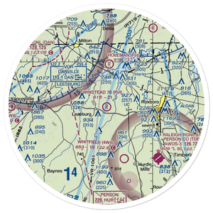 Winstead '76' Airport (68NC) VFR Sectional Sticker (30 mile)