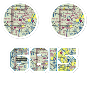 Casa De Aero Park Airport (68IS) VFR Sectional Sticker Pack