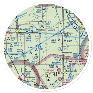 Alley Oop Airport (68IN) VFR Sectional Sticker (30 mile)
