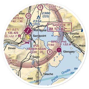 Rapoport Ranch Airport (68ID) VFR Sectional Sticker (20 mile)