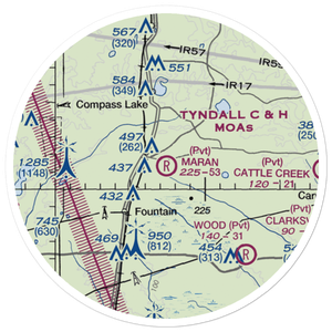 Maran Airport (68FD) VFR Sectional Sticker (20 mile)