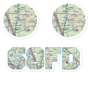 Maran Airport (68FD) VFR Sectional Sticker Pack