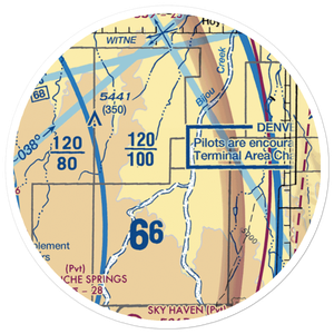 Singleton Ranch Airport (68CO) VFR Sectional Sticker (20 mile)