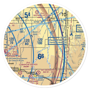 Singleton Ranch Airport (68CO) VFR Sectional Sticker (30 mile)