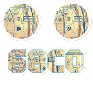 Singleton Ranch Airport (68CO) VFR Sectional Sticker Pack