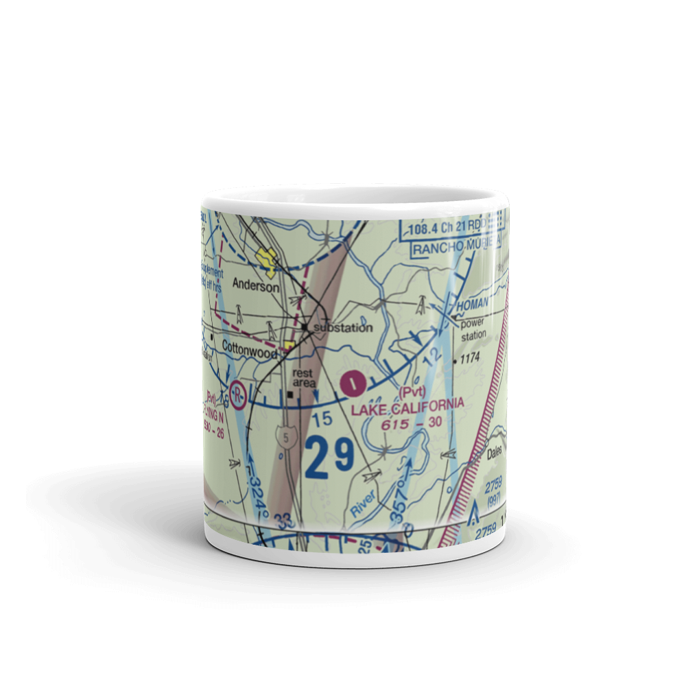 Lake California Air Park (68CA) VFR Sectional  Mug 