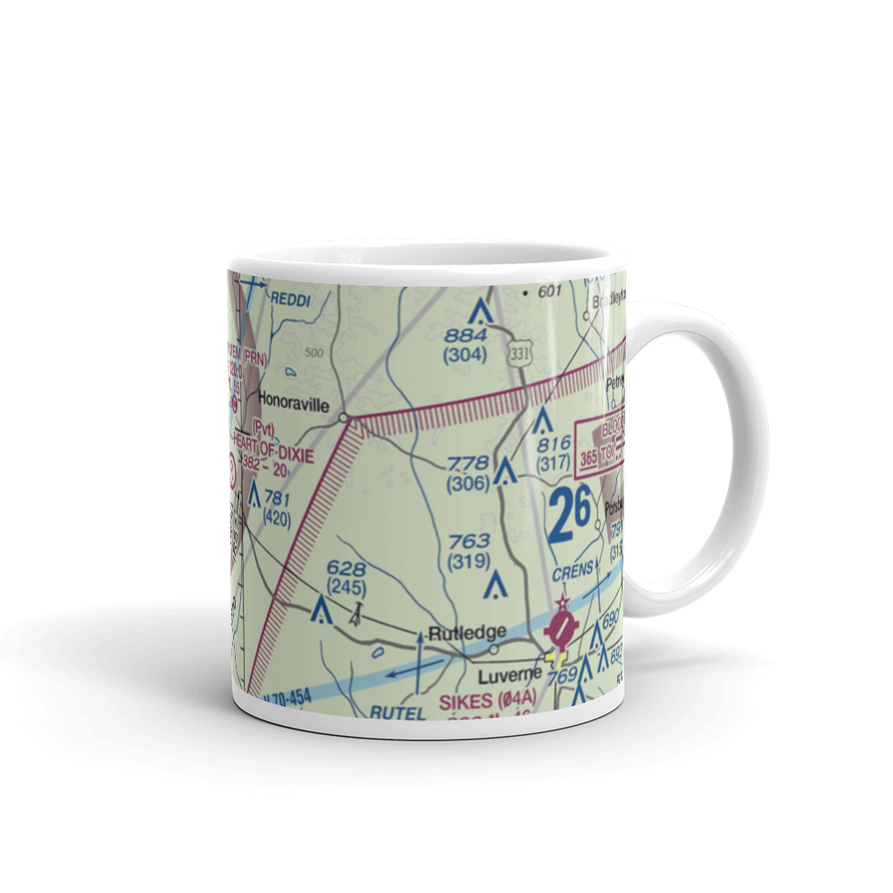 Heart of Dixie Aero Estates Airport (68AL) VFR Sectional  Mug 