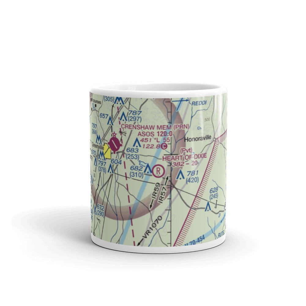 Heart of Dixie Aero Estates Airport (68AL) VFR Sectional  Mug 