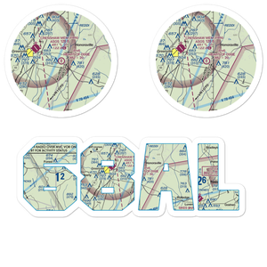 Heart of Dixie Aero Estates Airport (68AL) VFR Sectional Sticker Pack