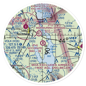 Accurate Airport (67WI) VFR Sectional Sticker (20 mile)