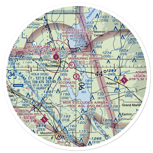 Accurate Airport (67WI) VFR Sectional Sticker (30 mile)