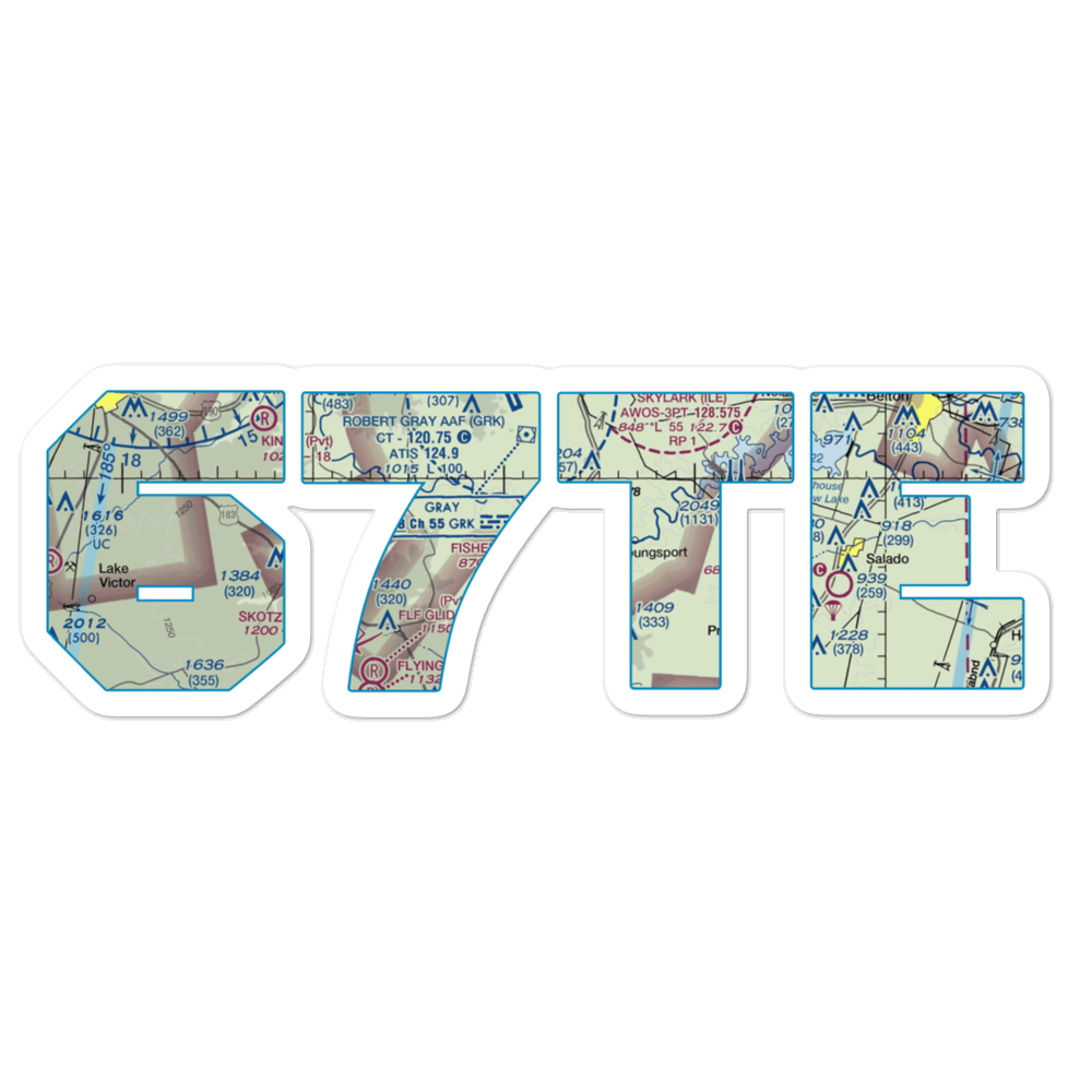 Fisher Ranch Airport (67TE) VFR Sectional Sticker 