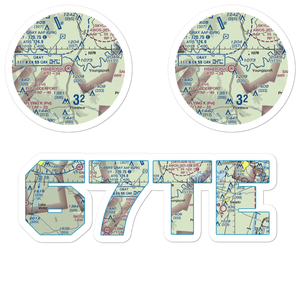 Fisher Ranch Airport (67TE) VFR Sectional Sticker Pack