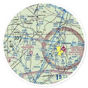 Lanes Landing (67SC) VFR Sectional Sticker (30 mile)