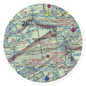 Masser Field (67PN) VFR Sectional Sticker (30 mile)