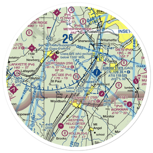 Mc Gee Airport (67OR) VFR Sectional Sticker (30 mile)