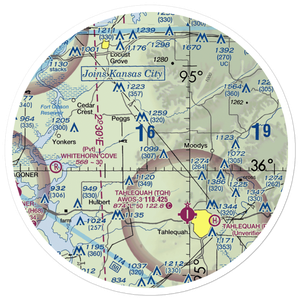 Flying J Ranch Airport (67OK) VFR Sectional Sticker (30 mile)