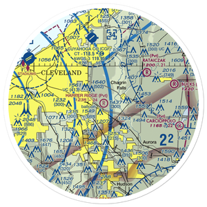Harper Ridge Airport (67OH) VFR Sectional Sticker (30 mile)