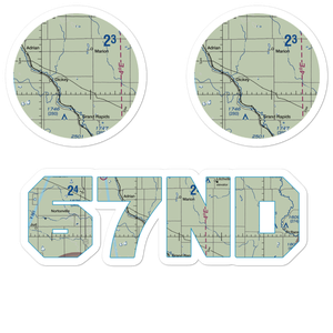 Waldie Farms Airport (67ND) VFR Sectional Sticker Pack