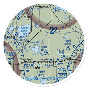 Pagel's Field (67MN) VFR Sectional Sticker (20 mile)