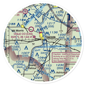 County Poor Farm Airport (67LL) VFR Sectional Sticker (20 mile)