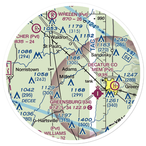 Schoettmer Farm Airport (67II) VFR Sectional Sticker (20 mile)