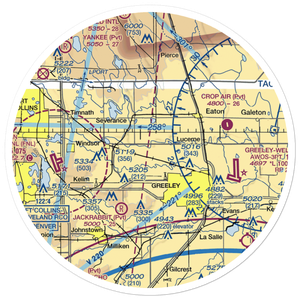 Highline Farm Airstrip (67CO) VFR Sectional Sticker (30 mile)
