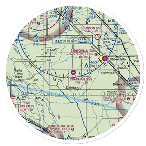 Chapman Farms Airport (67CA) VFR Sectional Sticker (30 mile)