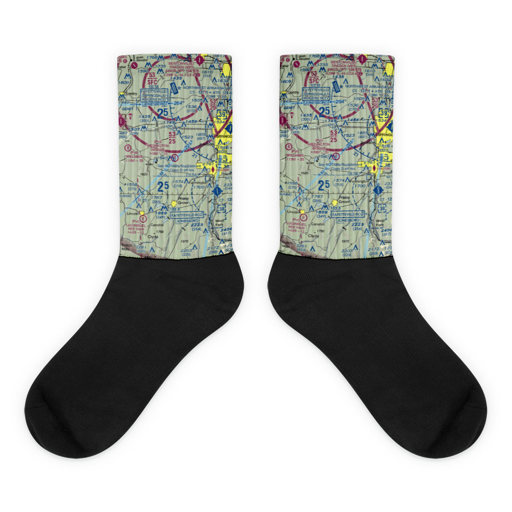 Wedington Woods Airport (67AR) VFR Sectional Socks 