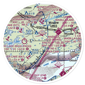 South Hollywood Airport (67AK) VFR Sectional Sticker (20 mile)