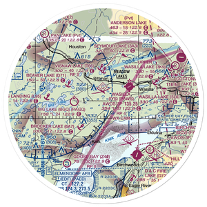 South Hollywood Airport (67AK) VFR Sectional Sticker (30 mile)