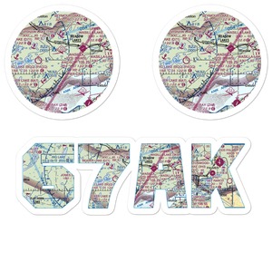 South Hollywood Airport (67AK) VFR Sectional Sticker Pack