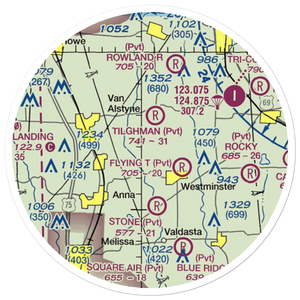 Baylie Airport (66XS) VFR Sectional Sticker (20 mile)