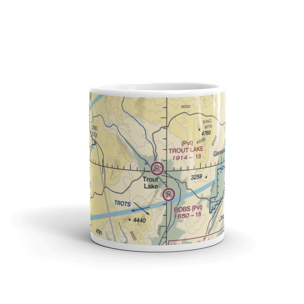 Trout Lake Airport (66WA) VFR Sectional  Mug 