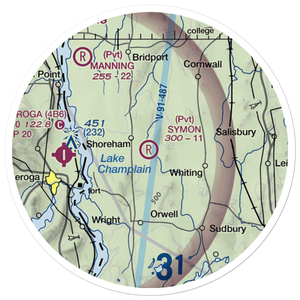 Symon Airport (66VT) VFR Sectional Sticker (20 mile)
