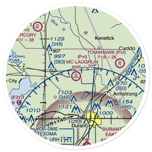 Mc Laughlin Farm Airport (66OK) VFR Sectional Sticker (20 mile)