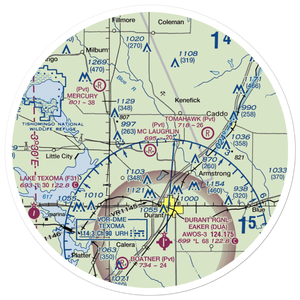 Mc Laughlin Farm Airport (66OK) VFR Sectional Sticker (30 mile)