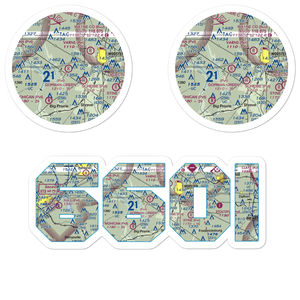Gorman-Freeman Airport (66OI) VFR Sectional Sticker Pack