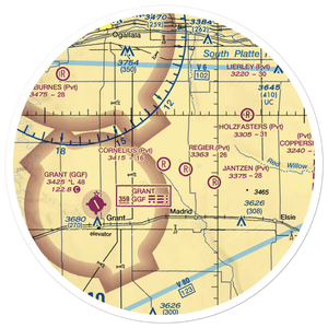 Cornelius Farm Airport (66NE) VFR Sectional Sticker (30 mile)