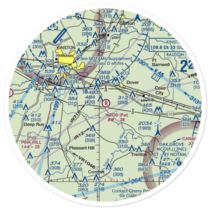 Hood Field (66NC) VFR Sectional Sticker (30 mile)