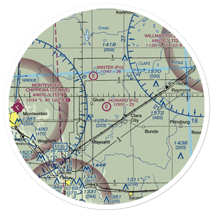 Howard's Airport (66MN) VFR Sectional Sticker (30 mile)