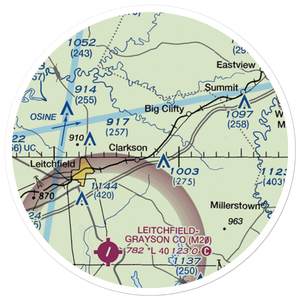 Mc Grew Airport (66KY) VFR Sectional Sticker (20 mile)